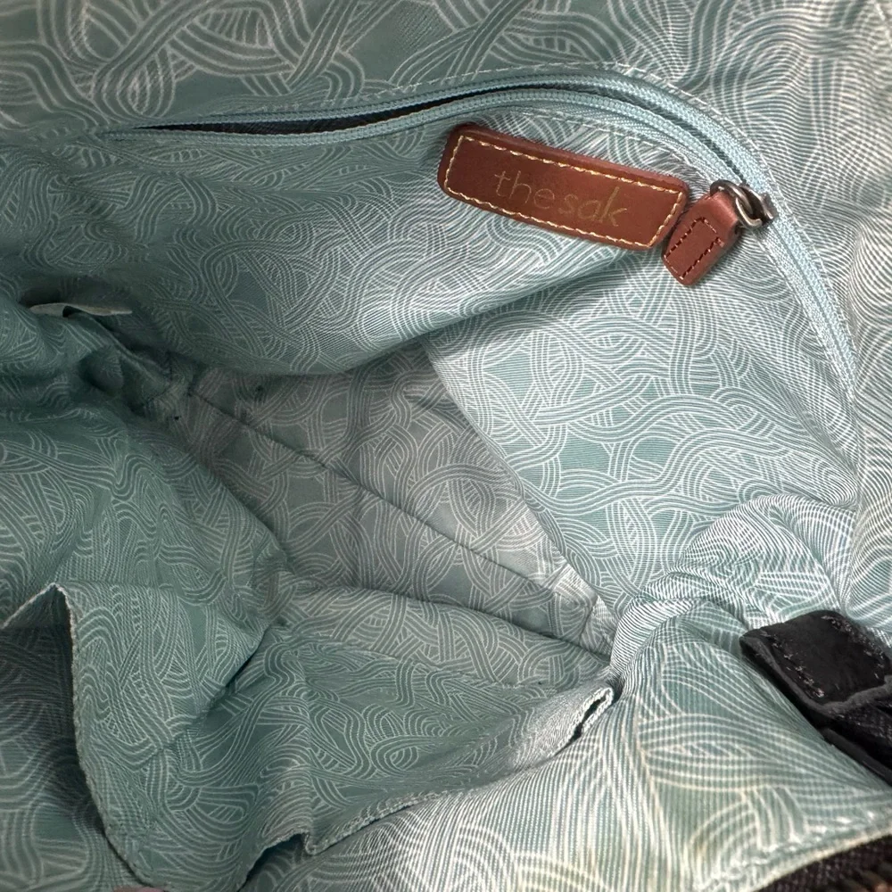 The Sak black leather bag